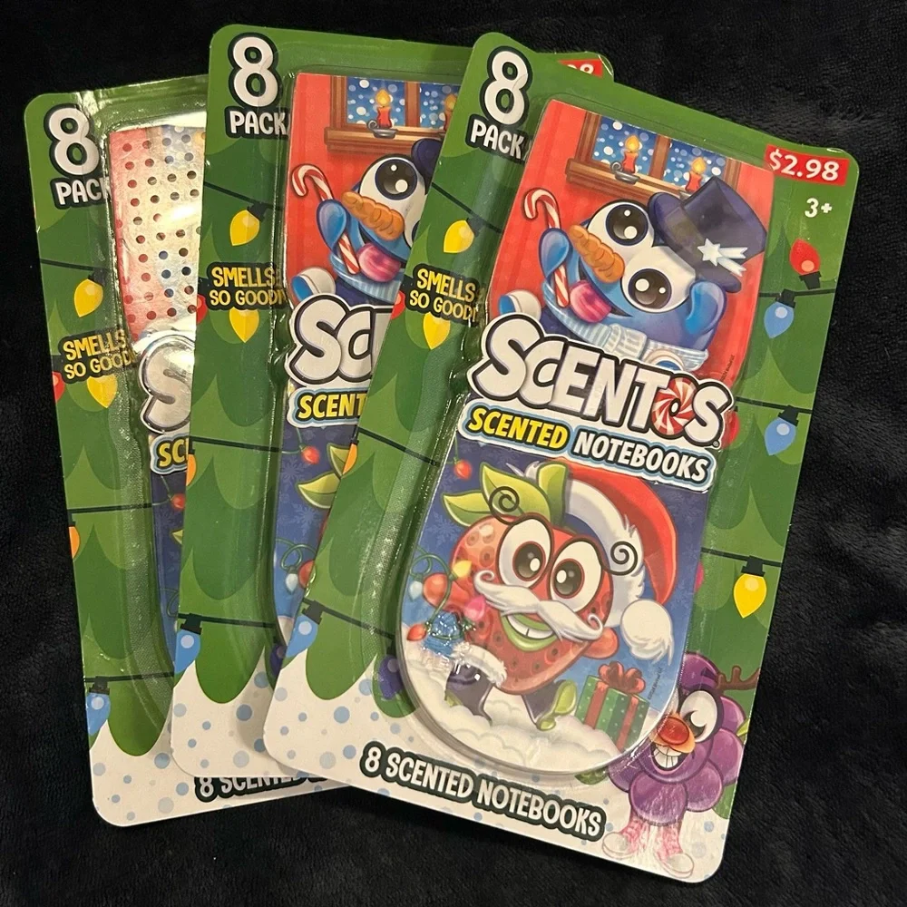 3 - 8 Pack Scentos Scented Notebooks